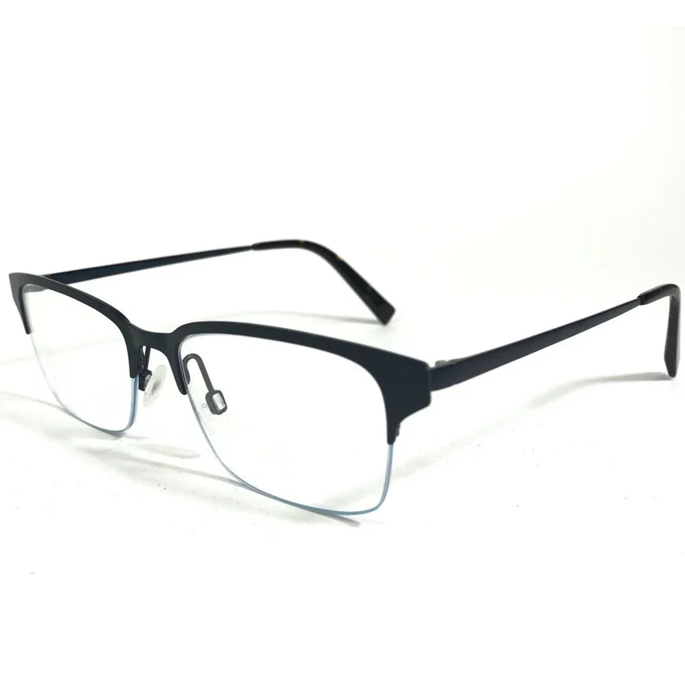 Warby Parker Eyeglasses Frames JAMES M 2250 Blue Square Full Rim 51-17-145